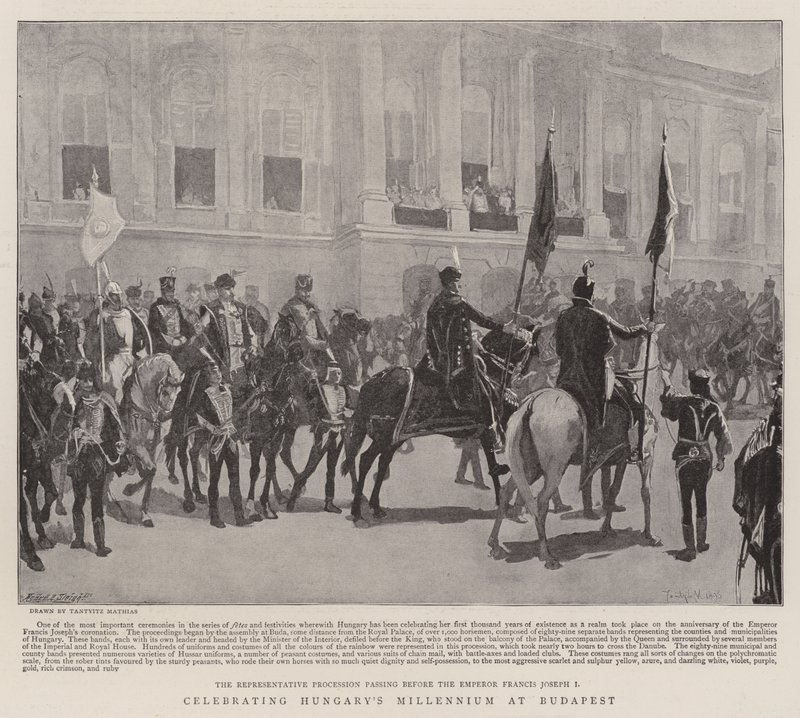 Feier des Jahrtausends von Ungarn in Budapest von School Hungarian