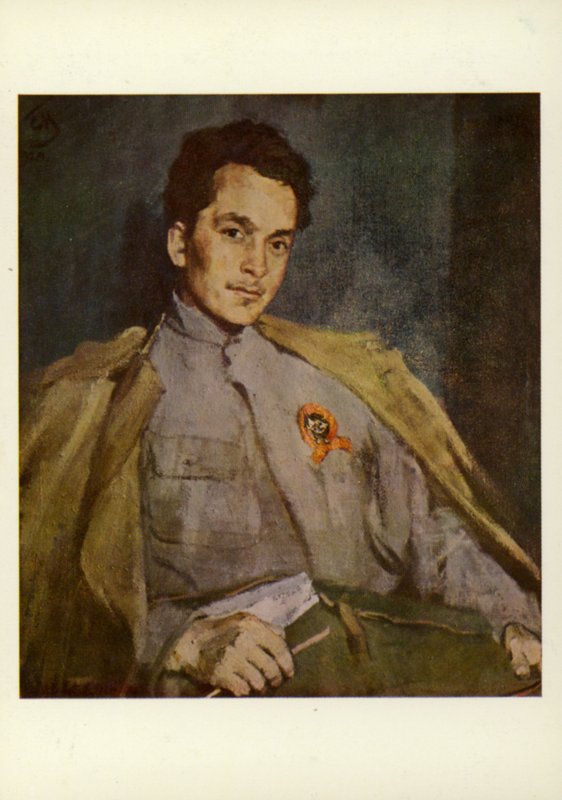 Dmitriy Furmanov, russischer Schriftsteller, 1922 von Sergei Vasilievich Malyutin