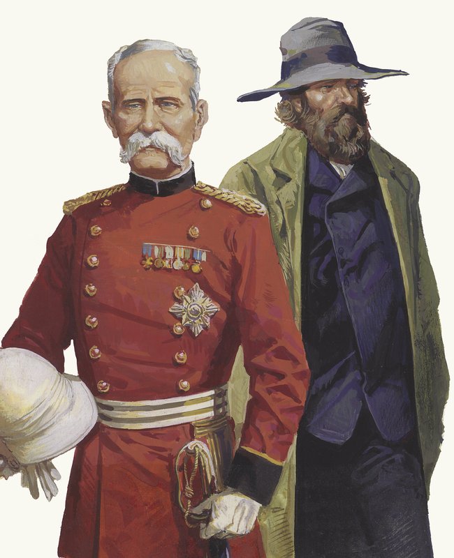 Burenkrieg: Lord Roberts und Pier Cronje von Severino Baraldi