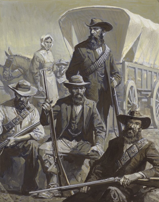 Buren-Soldaten und Wagen von Severino Baraldi