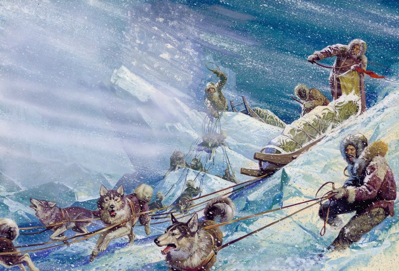 Robert Pearys Expedition zum Nordpol von Severino Baraldi