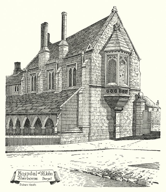 Hospital of St. John, Sherborne, Dorset von Sidney Heath