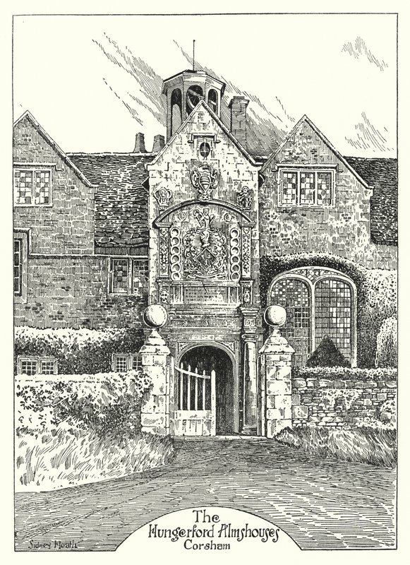 Die Hungerford-Armenhäuser, Corsham von Sidney Heath