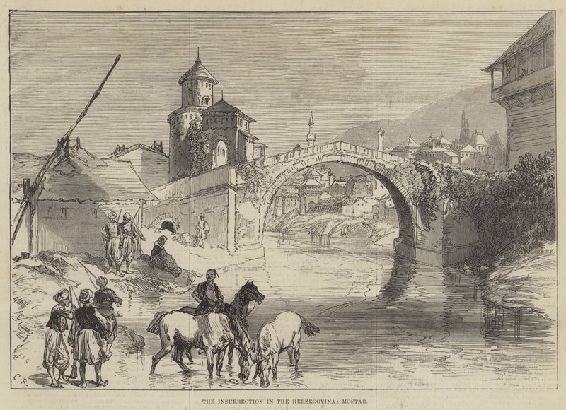 Der Aufstand in der Herzegowina, Mostar von Sir John Charles Robinson