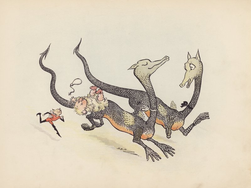 Illustration für Little Twin Dragons von S Rosamond Praeger von Sophia Rosamond Praeger