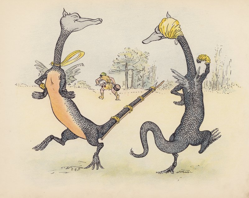 Illustration für Little Twin Dragons von S Rosamond Praeger von Sophia Rosamond Praeger