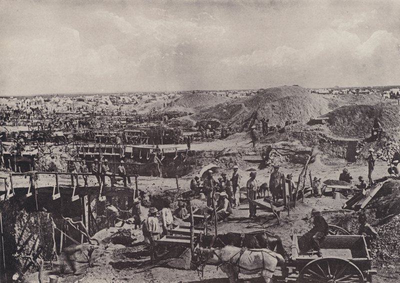 Szenen aus alten Zeiten, Trocken-Sortierung im Jahr 1872 von South African Photographer