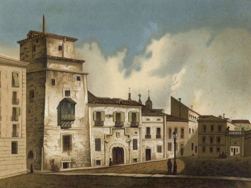Haus, in dem Franz I. von Frankreich inhaftiert war, Madrid, 1525-1526 von Spanish School