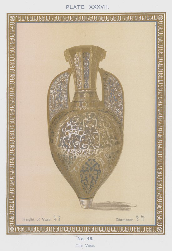 Die Vase (Farblithografie) von Spanish School