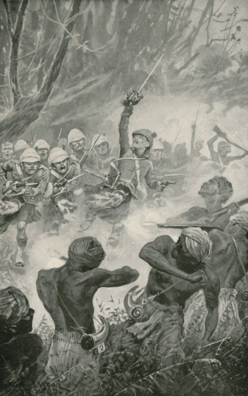 Der Highland-Angriff in der Schlacht von Amoaful von Stanley L. Wood