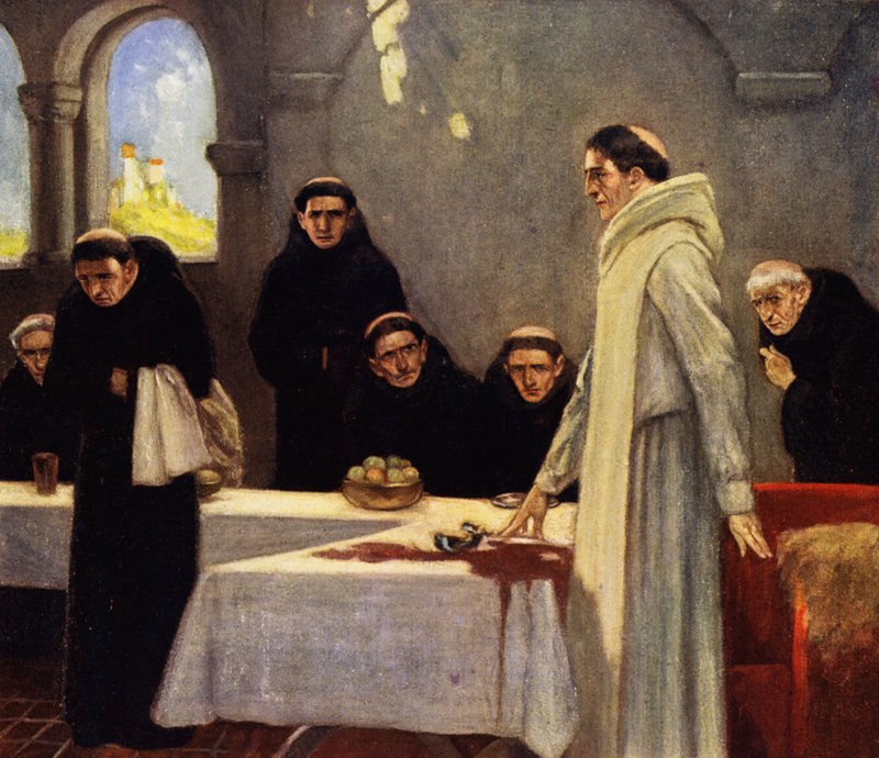 Heiliger Benedikt und die Mönche von Stephen Reid