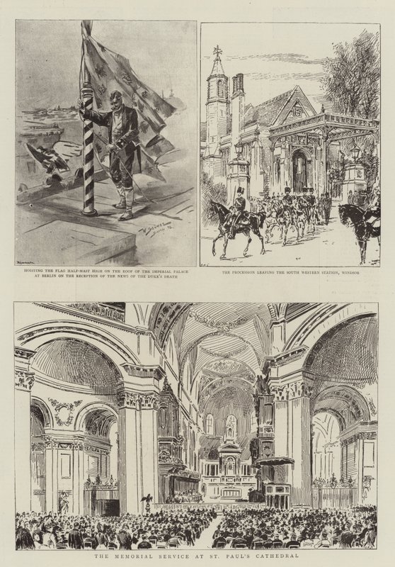 Das Begräbnis von HRH dem verstorbenen Herzog von Clarence und Avondale von Stoewer Willy