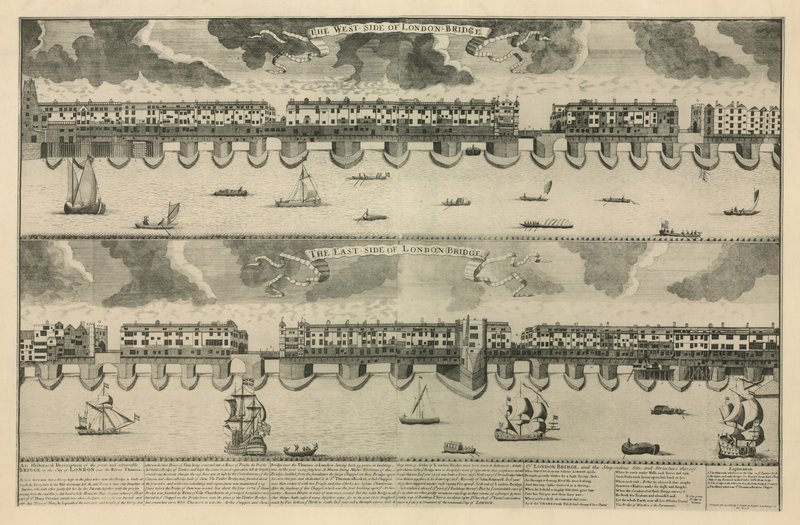 Die West- und Ostseite der London Bridge von Sutton Nicholls