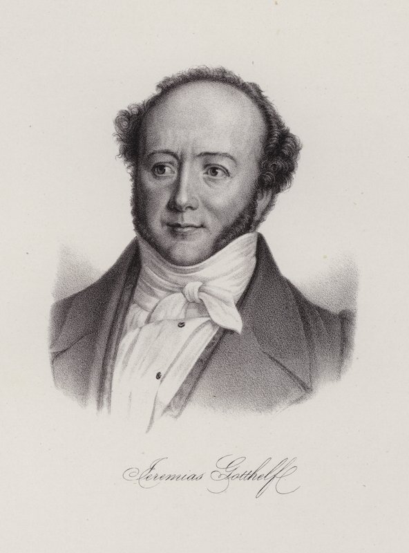 Albert Bitzius, Schweizer Schriftsteller, der unter dem Pseudonym Jeremias Gotthelf schrieb von Swiss School