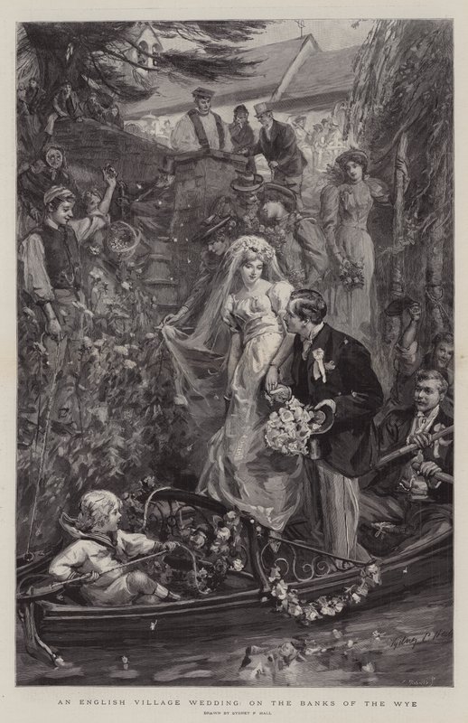 Eine englische Dorfhochzeit an den Ufern des Wye von Sydney Prior Hall