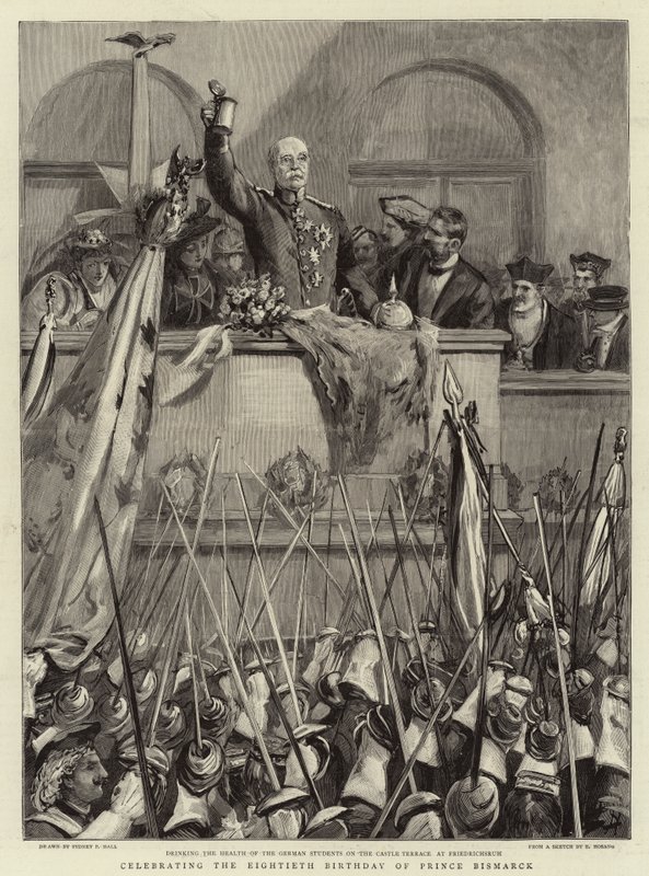 Feier zum achtzigsten Geburtstag von Fürst Bismarck von Sydney Prior Hall