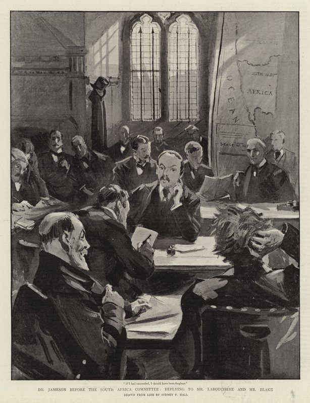 Dr. Jameson vor dem Südafrika-Ausschuss, Antwort an Mr. Labouchere und Mr. Blake von Sydney Prior Hall