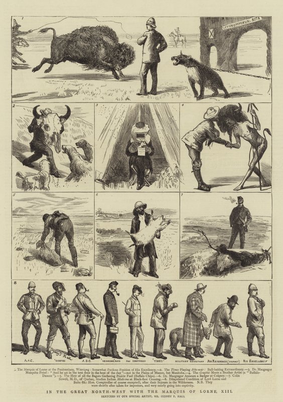 Im Großen Nordwesten mit dem Marquis von Lorne, XIII von Sydney Prior Hall