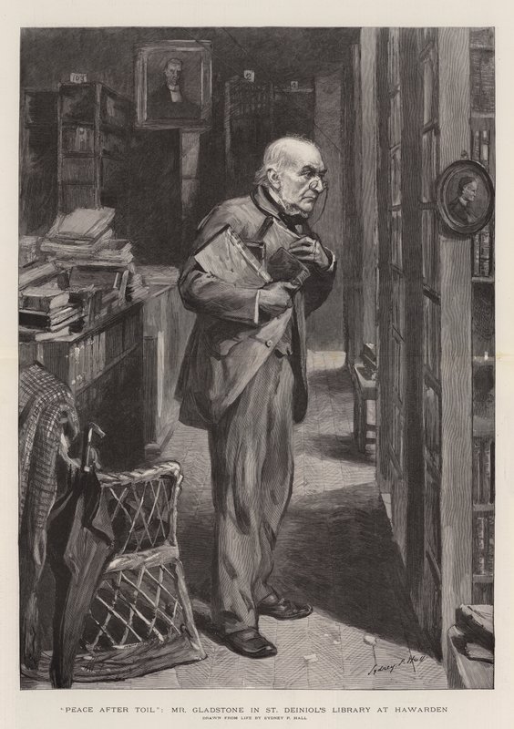 Frieden nach der Mühe, Mr. Gladstone in der St. Deiniol