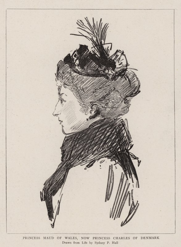 Prinzessin Maud von Wales, jetzt Prinzessin Charles von Dänemark von Sydney Prior Hall