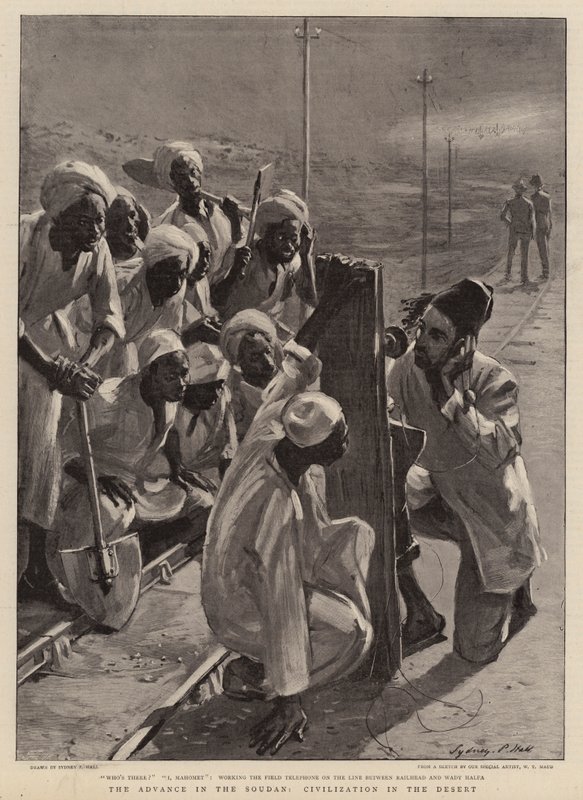 Der Vormarsch im Sudan, Zivilisation in der Wüste von Sydney Prior Hall