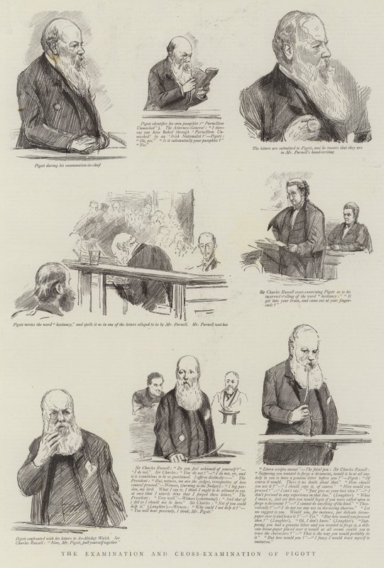 Die Untersuchung und Kreuzverhör von Pigott von Sydney Prior Hall