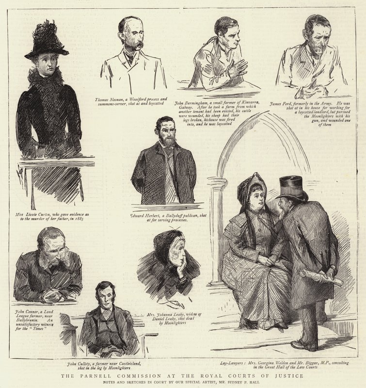 Die Parnell-Kommission am Royal Courts of Justice von Sydney Prior Hall