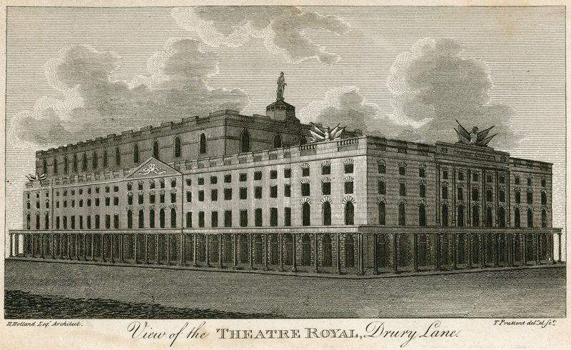 Ansicht des Theatre Royal, Drury Lane, London von T. Prattent