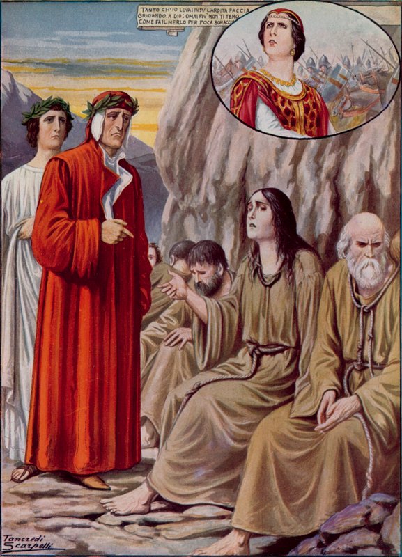 Illustration für Dantes Göttliche Komödie von Tancredi Scarpelli