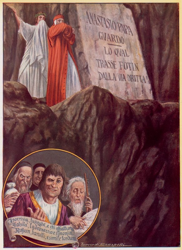 Illustration für Dantes Göttliche Komödie von Tancredi Scarpelli