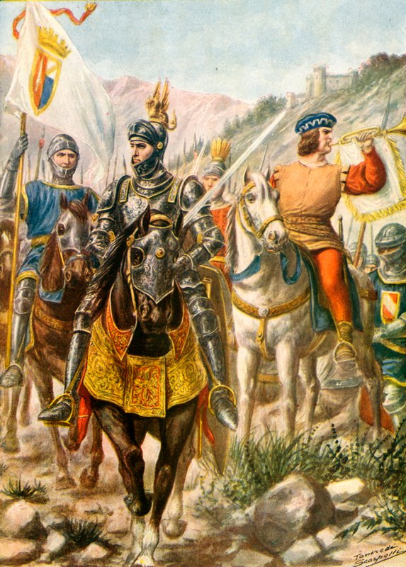 Lombardische Soldaten des 14. und 15. Jahrhunderts von Tancredi Scarpelli