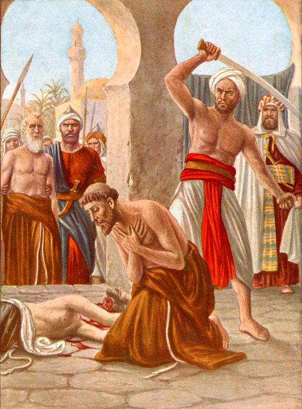 Martyrium des Bruders Jacopo de Padova in Indien von Tancredi Scarpelli