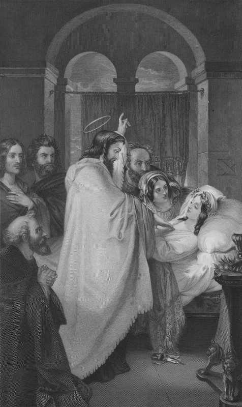 Die Auferweckung der Tochter des Jairus von Theodor M. von (after) Holst