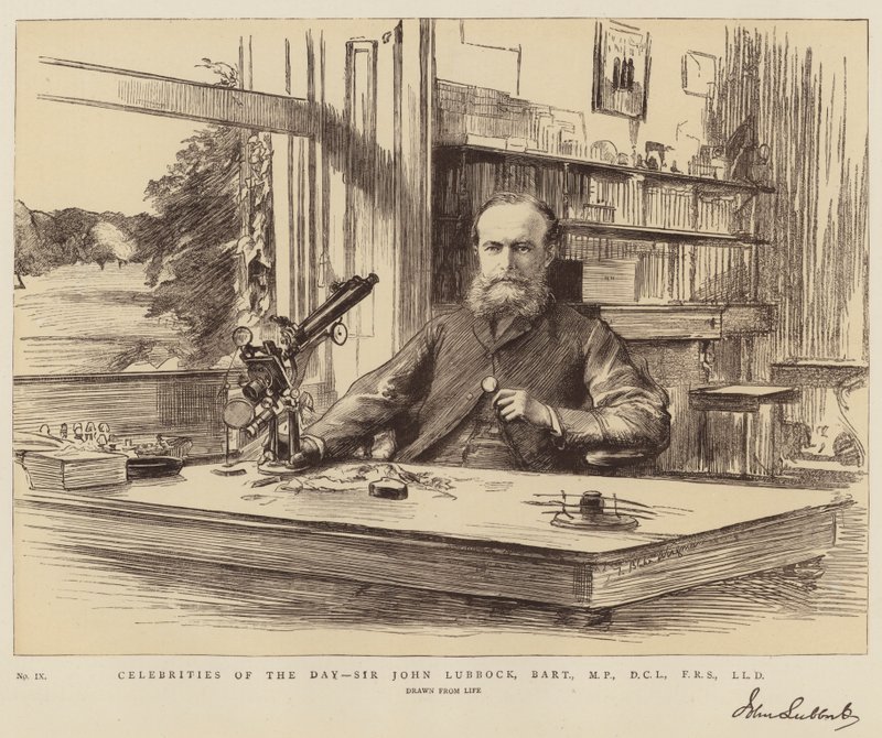 Berühmtheiten des Tages, Sir John Lubbock, Baronet, MP, DCL, FRS, LLD von Theodore Blake Wirgman