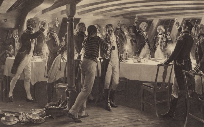 Der Abend vor der Schlacht von Kopenhagen von Thomas after Davidson