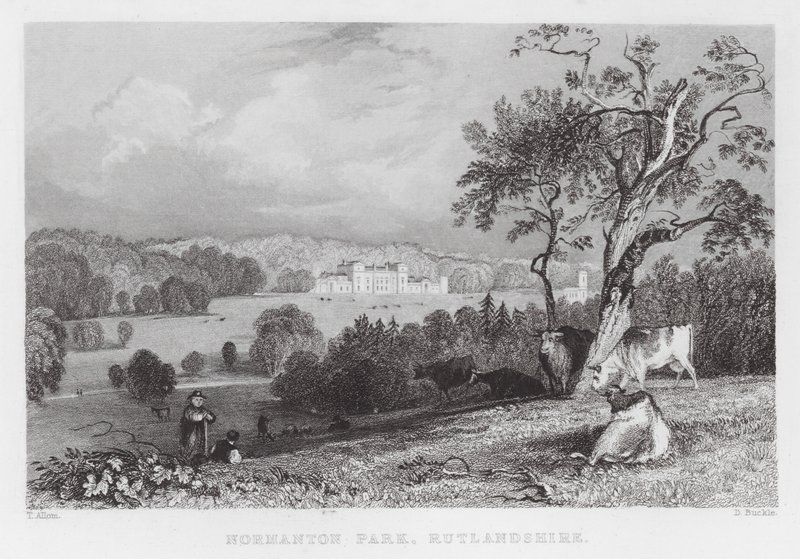Normanton Park, Rutlandshire (Stich) von Thomas (after) Allom