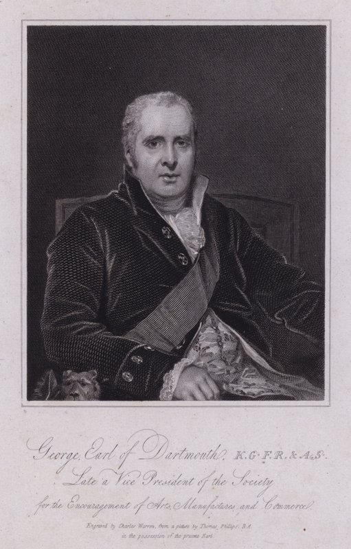 George Legge, 3. Earl of Dartmouth, britischer Politiker und Abgeordneter von Thomas (after) Phillips