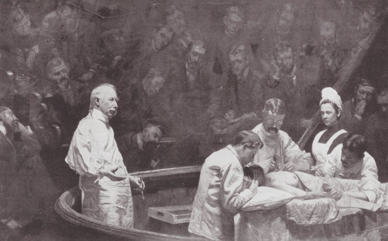Philadelphia: Dr. D. Hayes Agnew am Ende einer Klinik von Thomas Cowperthwait (after) Eakins