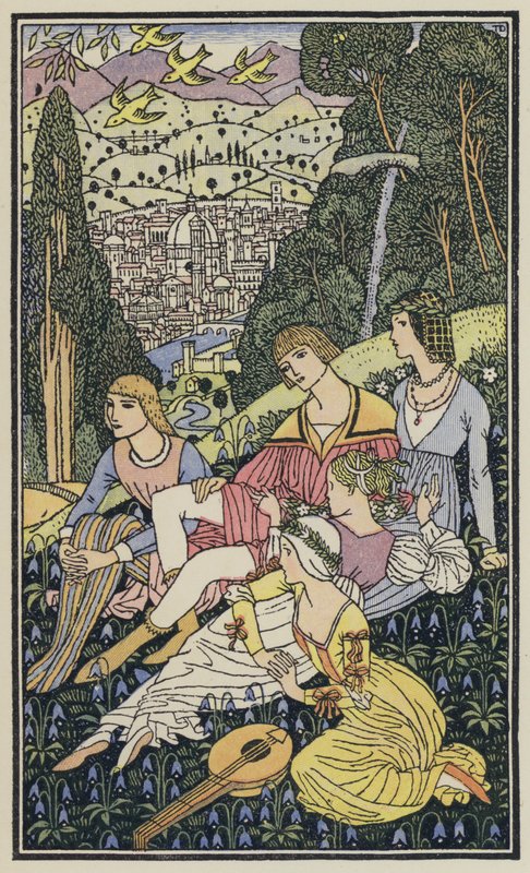Illustration für Das Dekameron von Boccaccio von Thomas Derrick