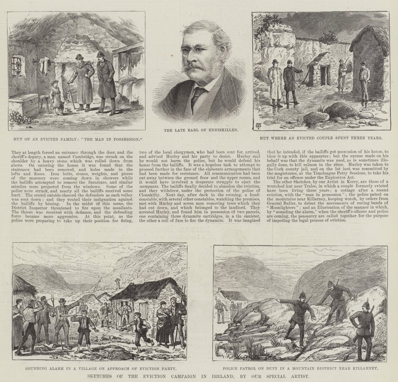 Skizzen der Räumungskampagne in Irland von Thomas Harrington Wilson
