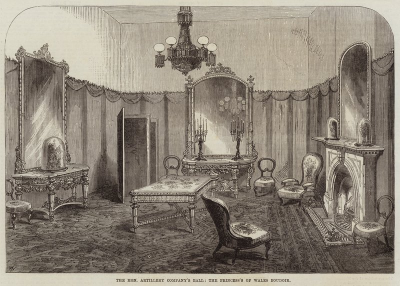 Der Ball der Honourable Artillery Company, das Boudoir der Prinzessin von Wales von Thomas Harrington Wilson