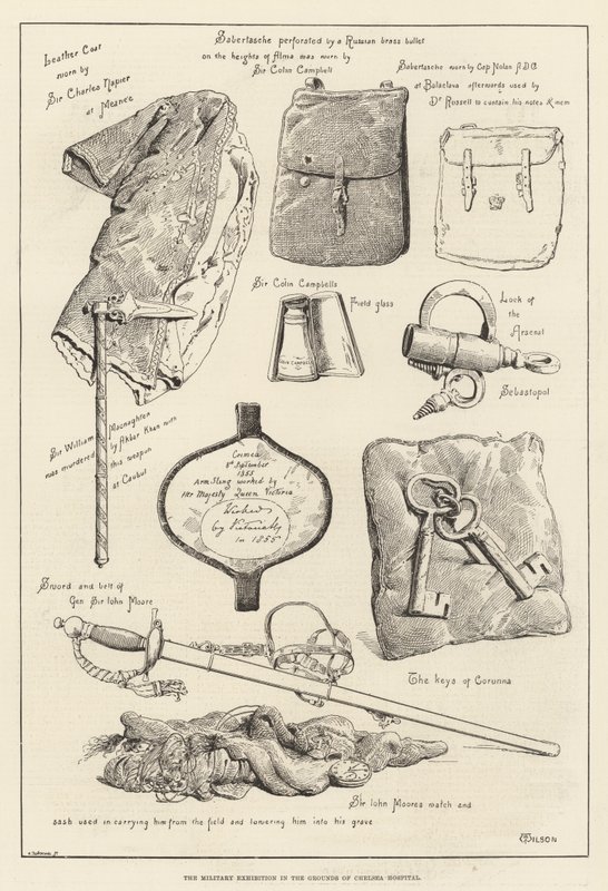 Die Militärausstellung auf dem Gelände des Chelsea Hospital von Thomas Harrington Wilson