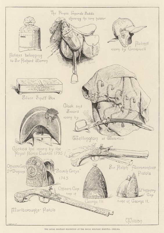Die königliche Militärausstellung im Royal Military Hospital, Chelsea von Thomas Harrington Wilson