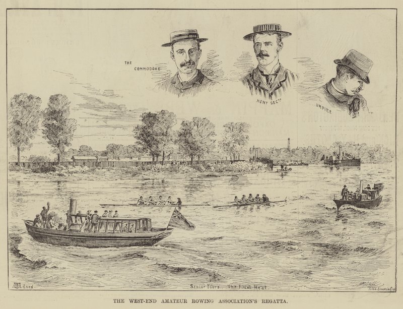 Regatta der West-End Amateur Rowing Association von Thomas Harrington Wilson