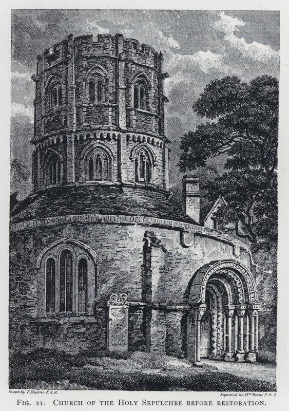 Kirche des Heiligen Grabes vor der Restaurierung (Stich) von Thomas Hearne