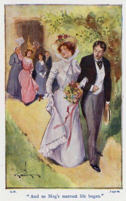 Illustration für Gute Ehefrauen von Louisa M. Alcott von Thomas Heath Robinson