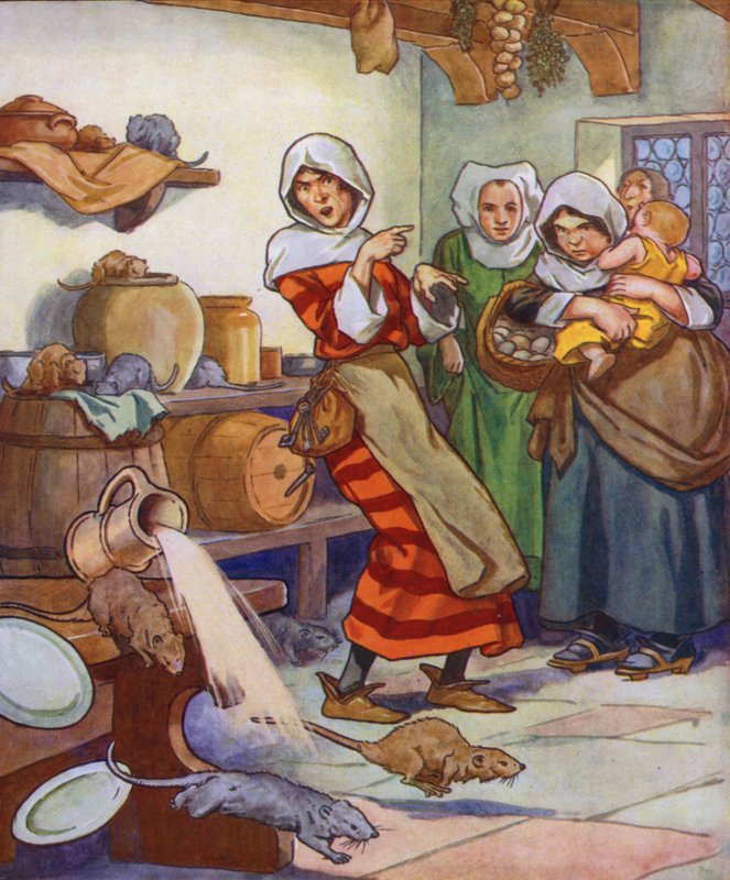 Illustration für Der Rattenfänger von Hameln von Thomas Heath Robinson