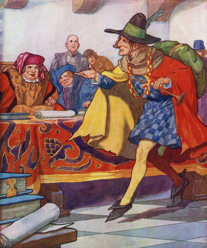Illustration für Der Rattenfänger von Hameln von Thomas Heath Robinson