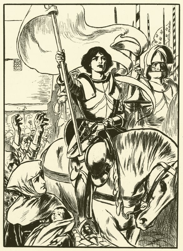 Johanna an der Spitze der Armee von Thomas Heath Robinson