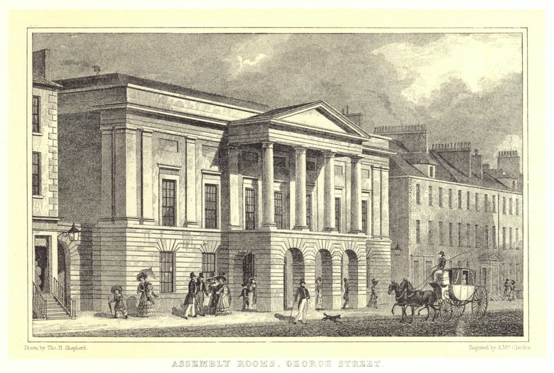 Assembly Rooms, George Street (Gravur) von Thomas Hosmer (after) Shepherd